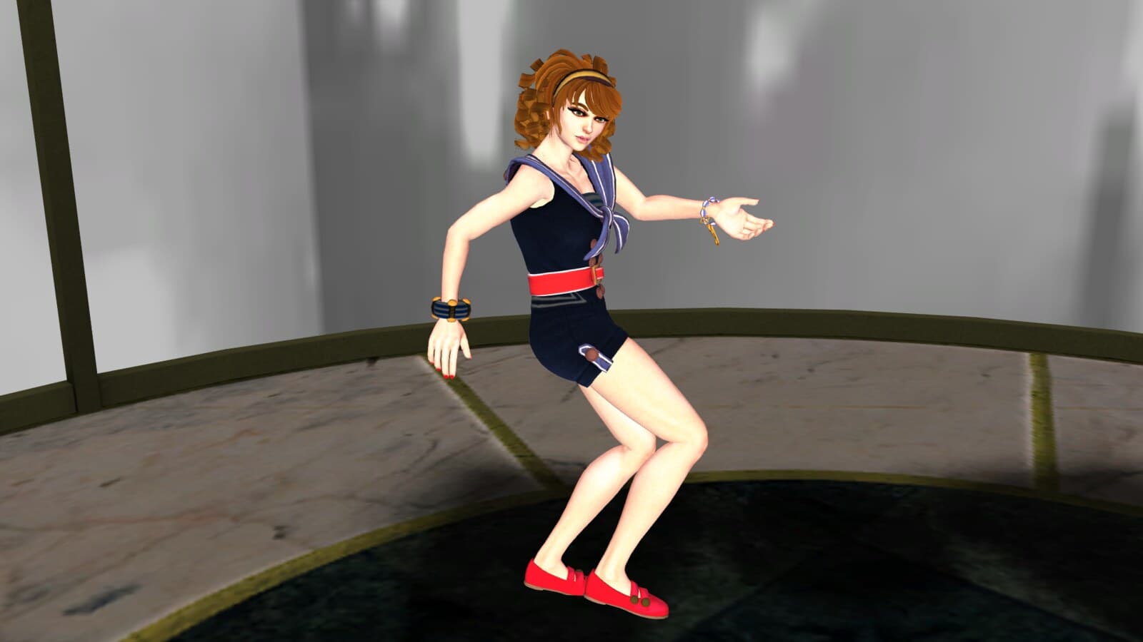 A Dance Central 3 dancer rendered by the from-scratch WebGPU port of the decompiled Milo engine